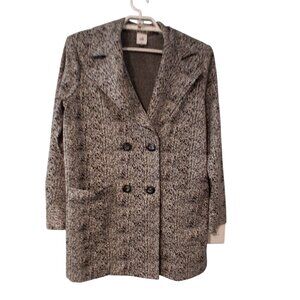 Cabi Agent jacket womens Medium double breasted blazer black